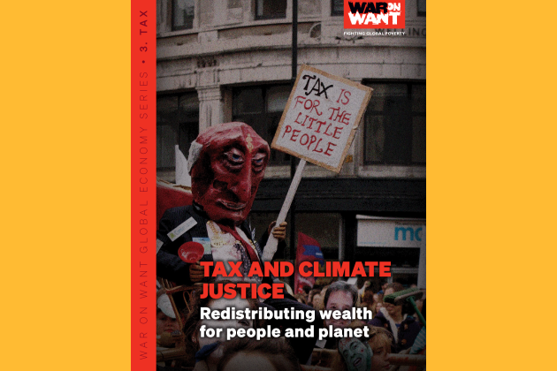 The cover of the 'Tax and Climate Justice: Redistributing wealth for people and planet' report
