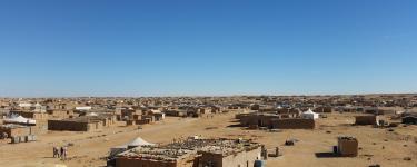 Refugee camps near the city of Tindouf in the Algerian desert. Photo credit: War on Want